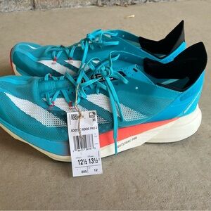 adidas Men’s 12.5 ADIZERO ADIOS PRO 3 Running Shoes ‘Lucid Cyan’ ID8468 NEW